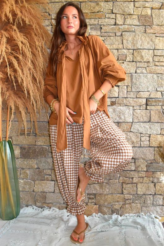 Larc Poet Blouse Hazelnut